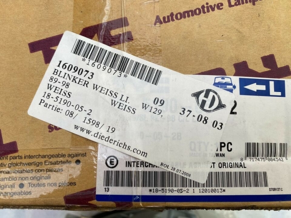 Mercedes W129 (89-98) Blinker links Weiß 1609073